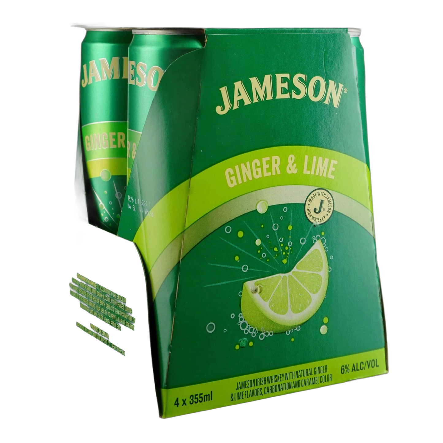 Jameson Ginger and Lime Cocktail - 4-Pack 12oz