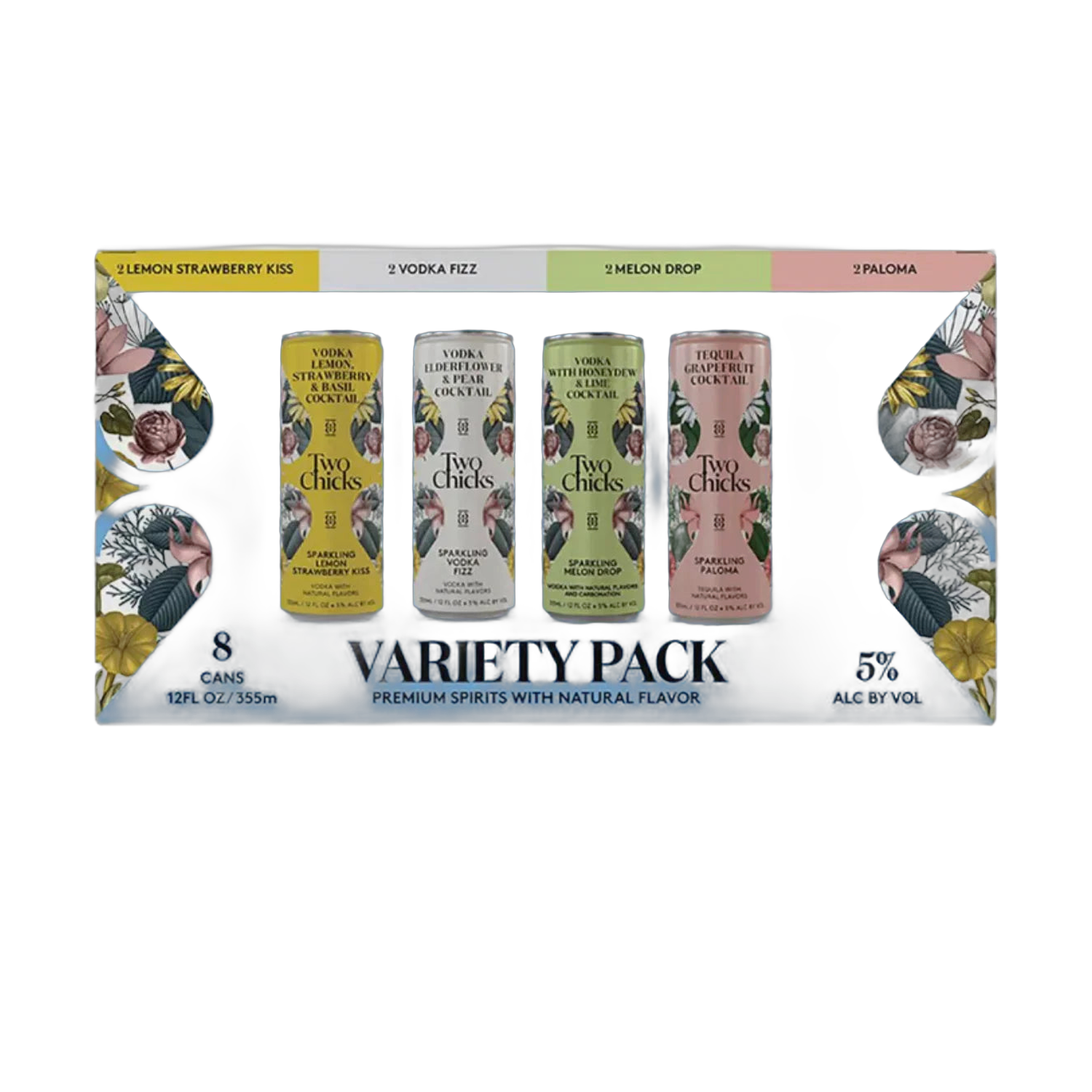 Two Chicks Cocktails Variety Pack - 8 pk / - 355ml Cans