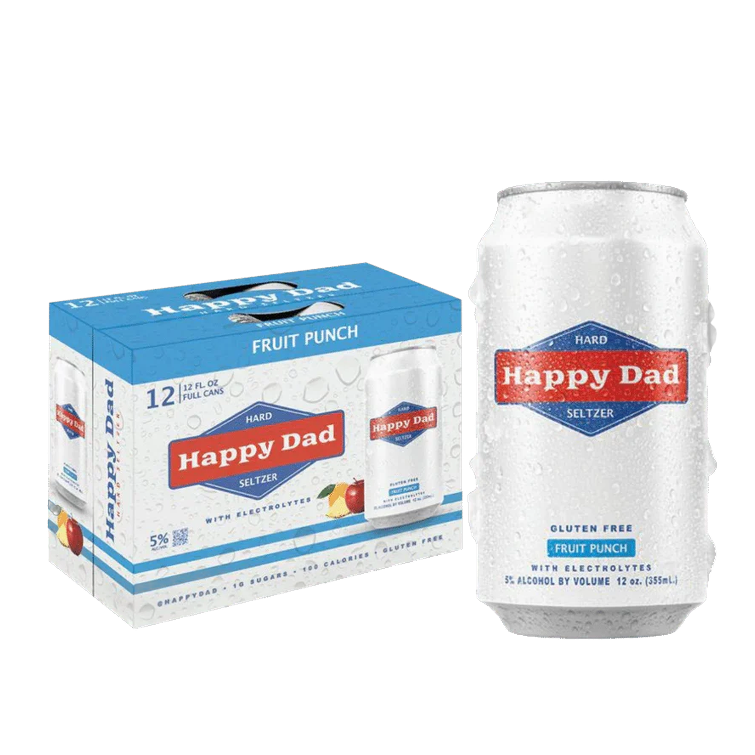 Happy Dad Seltzer - Fruit Punch - 12-Pk 12oz Cans