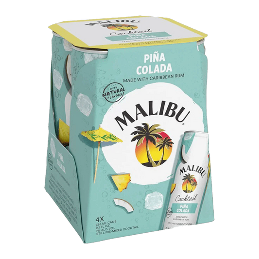 Malibu Piña Colada Cocktail - 4-Pack 12oz each
