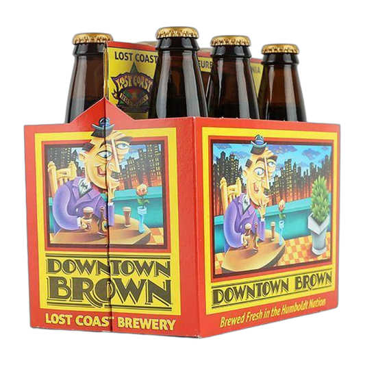 Lost Coast Downtown Brown California Brown Ale - 6 Bottles