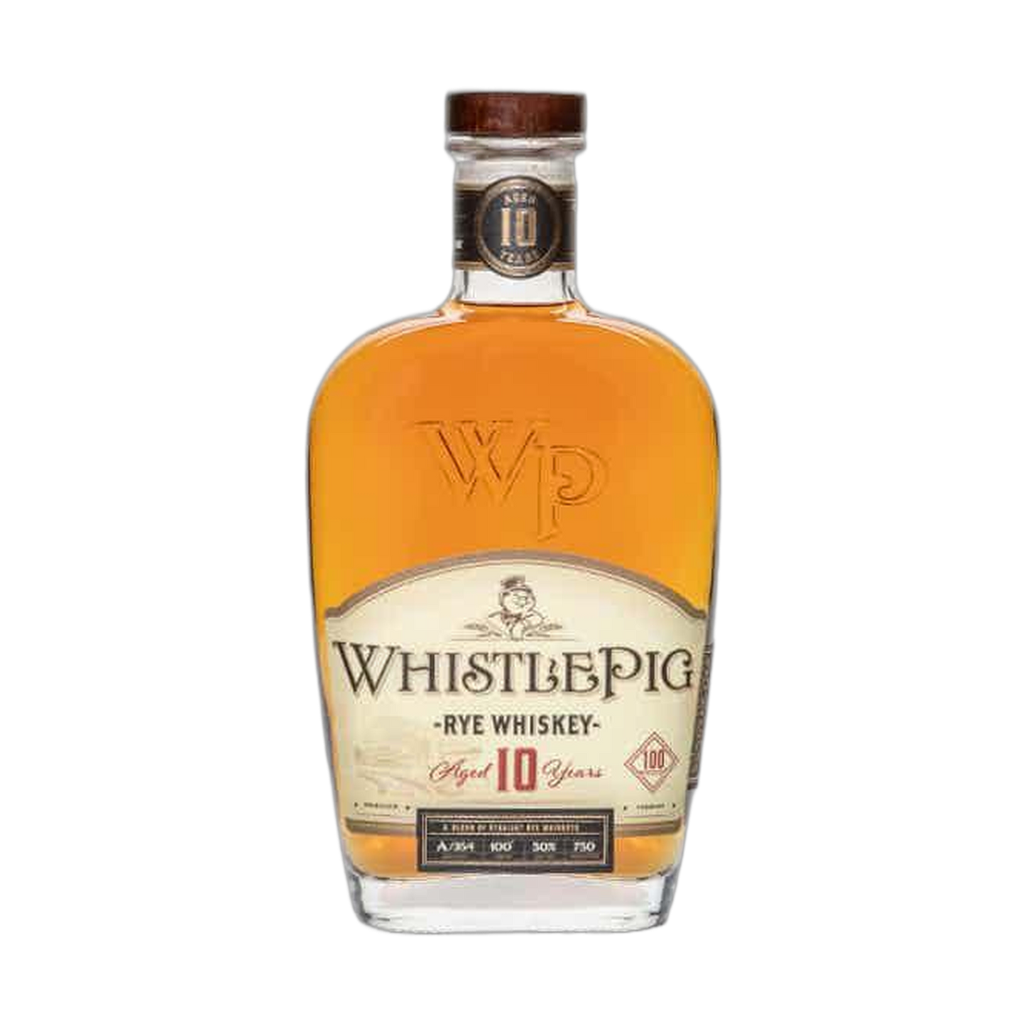 WhistlePig 10-Year-Old Straight Rye Whiskey - 750ml