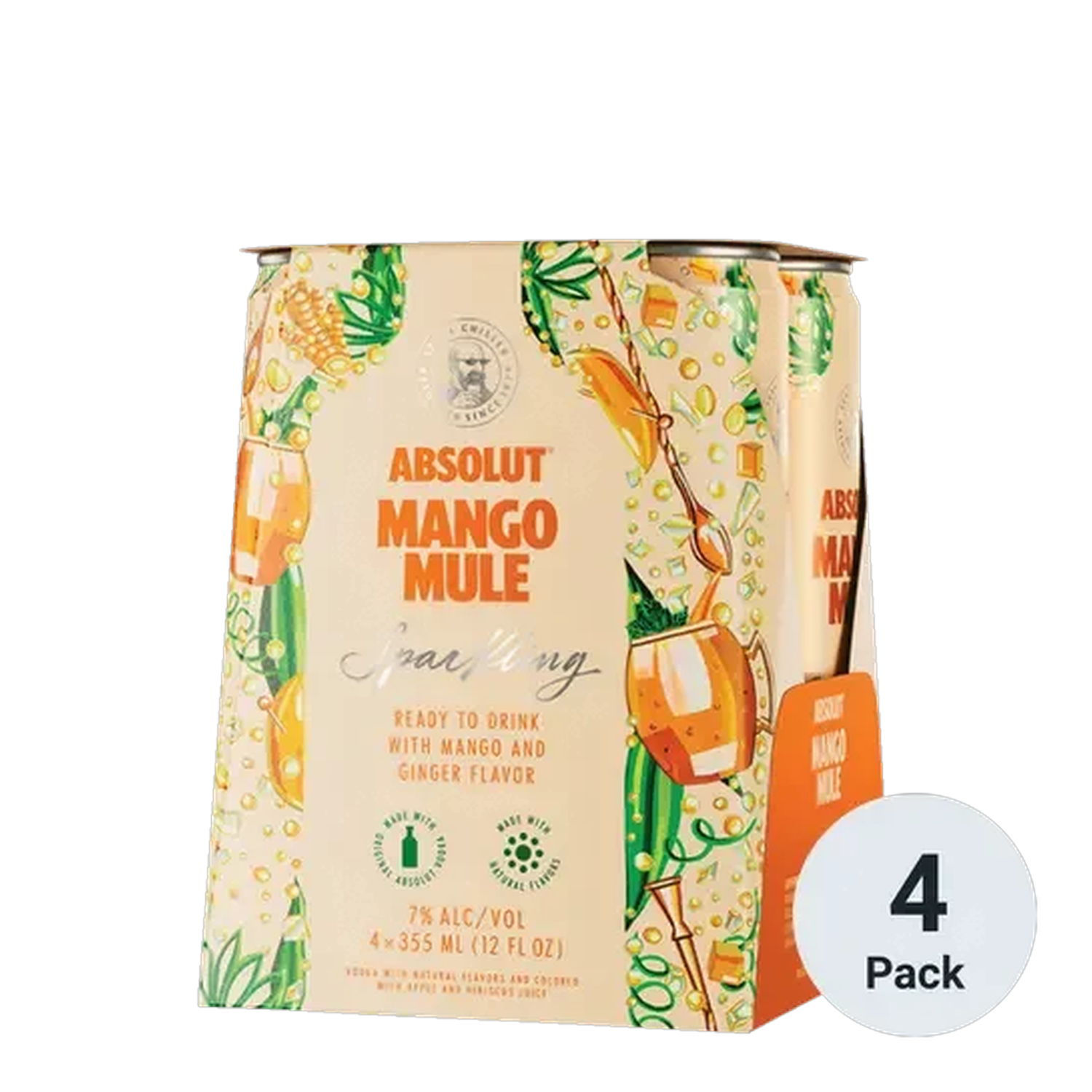 Absolut Mango Mule - 4-Pack 12oz