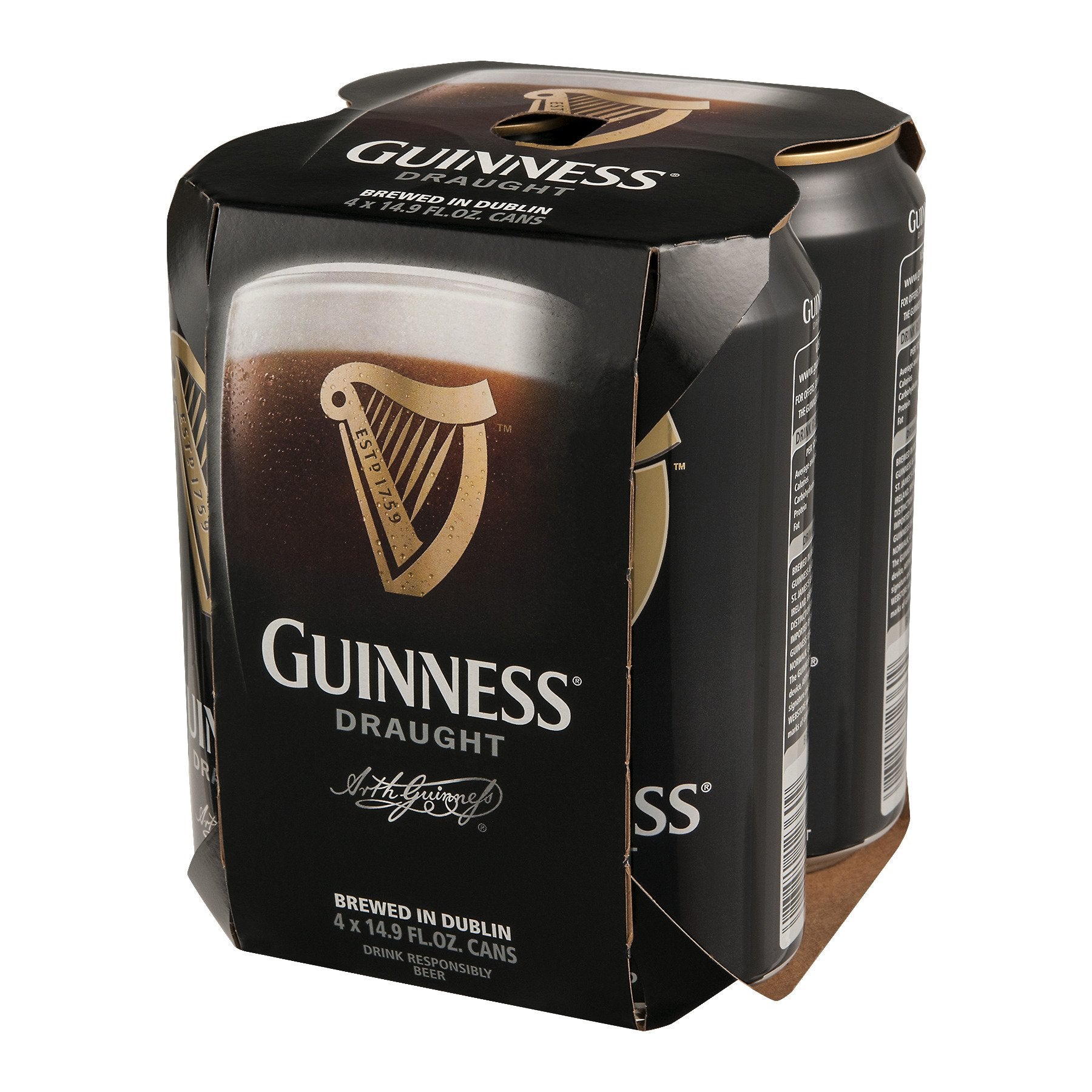 Guinness Draught Irish Dry Stout - 4 cans