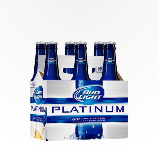 Bud Light Platinum American Lager 12oz Bottles  - 6pk