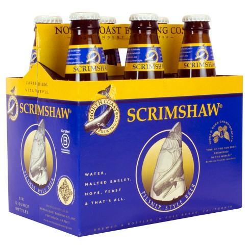 North Coast Scrimshaw Pilsner-Style Beer, 6 Bottles - Sipsy