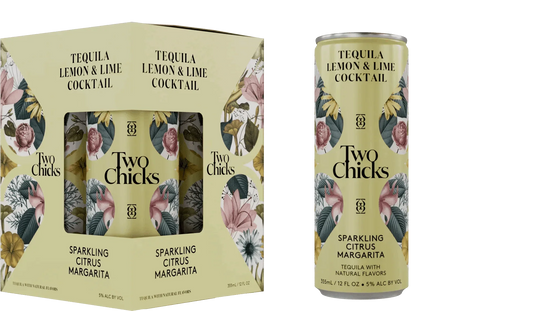 Two Chicks Sparkling Citrus Margarita — 4 pk - Sipsy