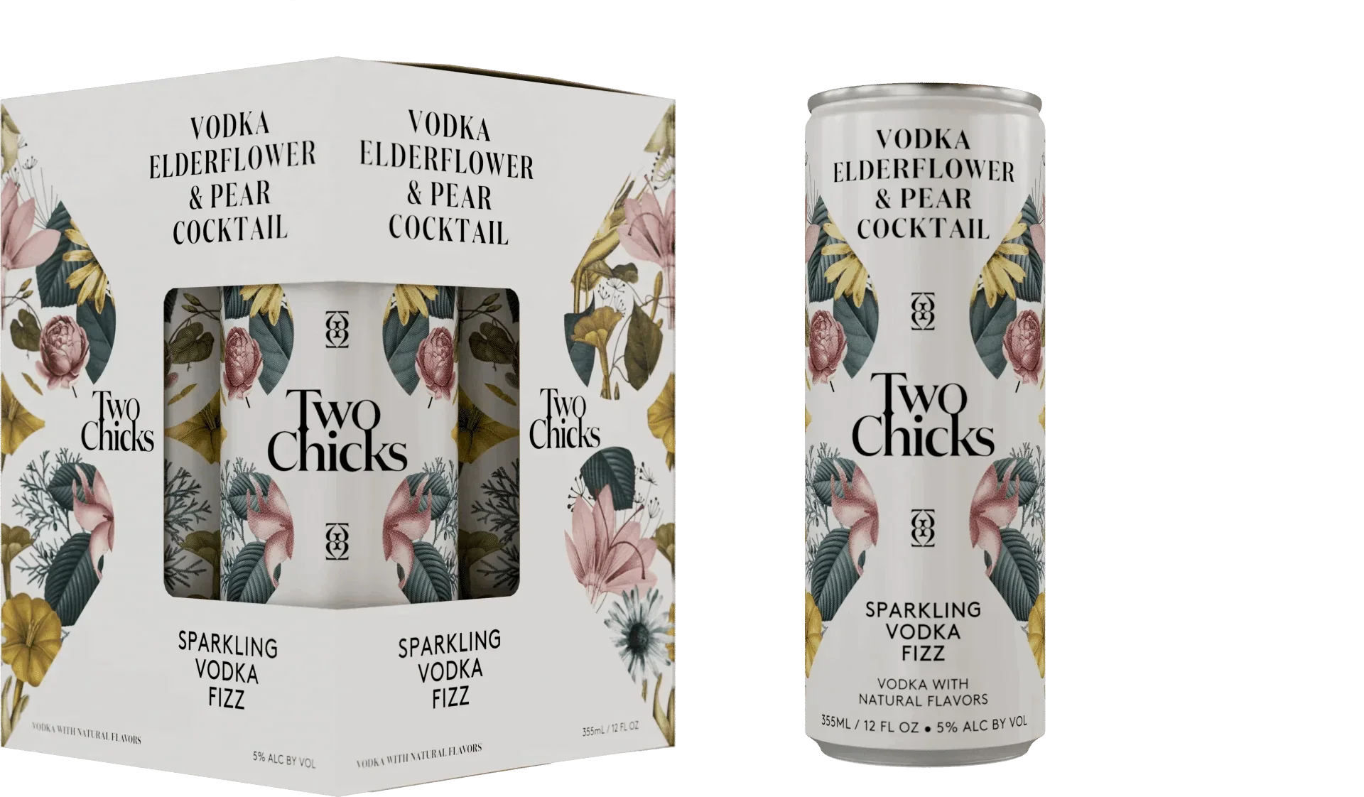 Two Chicks Sparkling Vodka Fizz 4-pack - Sipsy