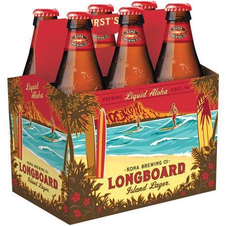 Kona Longboard Island Lager – 6 Bottles - Sipsy