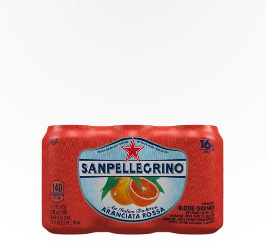 San Pelligrino Blood Orange - 6 cans