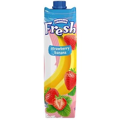 Premium fresh Strawberry Banana-1L