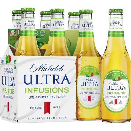 Michelob Ultra Infusion Lime & Prickly Pear Cactus 6-Pack - Sipsy