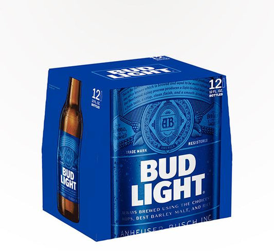 Bud Light American Lager 12oz Bottles - 12pk