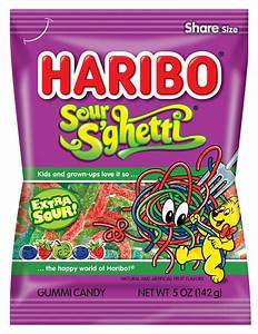 Haribo sour Spaghetti 4oz