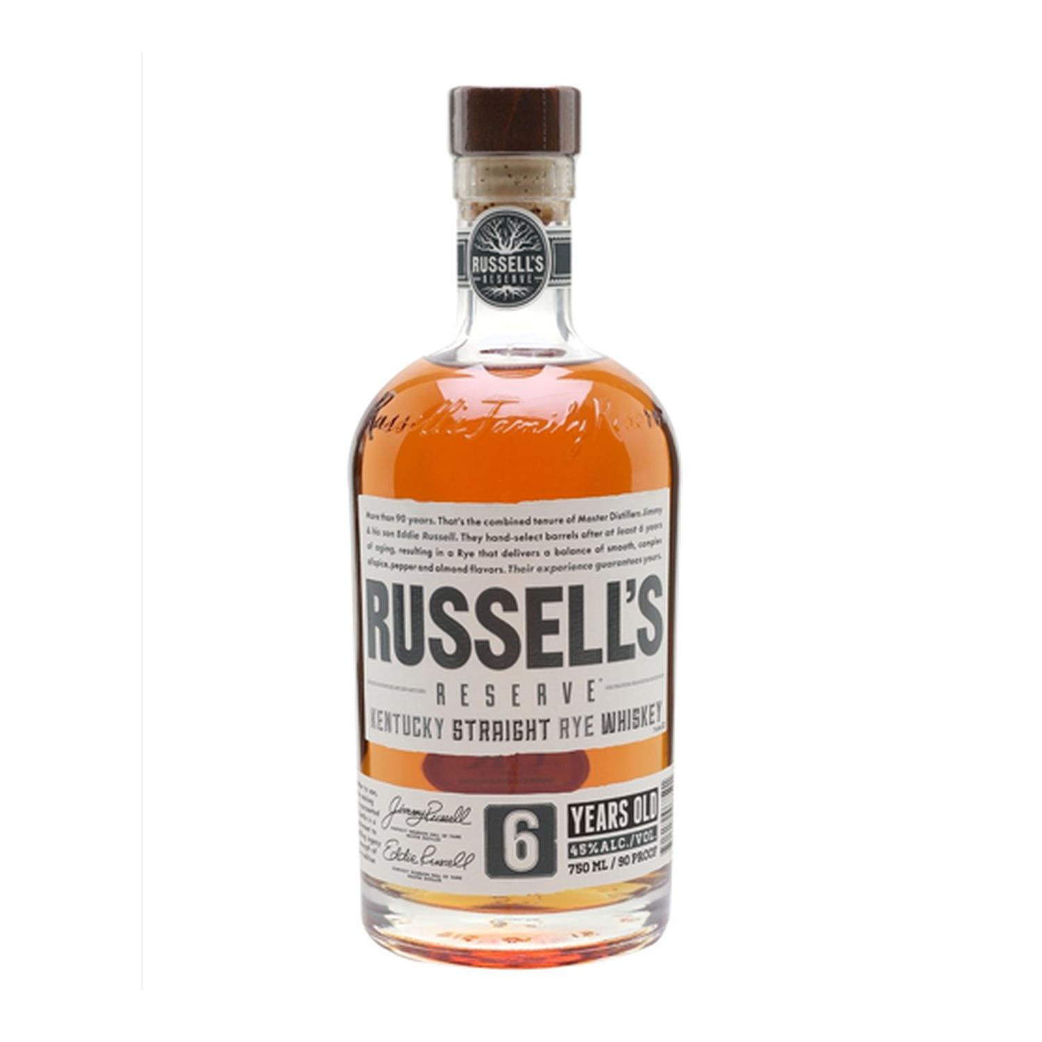 Russell's Reserve Rye 6-Year-Old Whiskey - 750ml