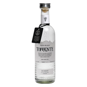 Torrente Blanco Tequila 750ml bottle - front label showing Los Charcos estate