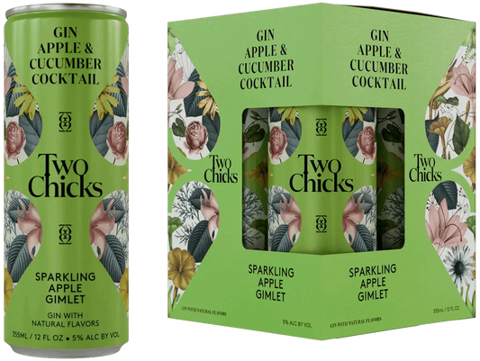 Two Chicks Sparkling Apple Gimlet – 4 pk - Sipsy