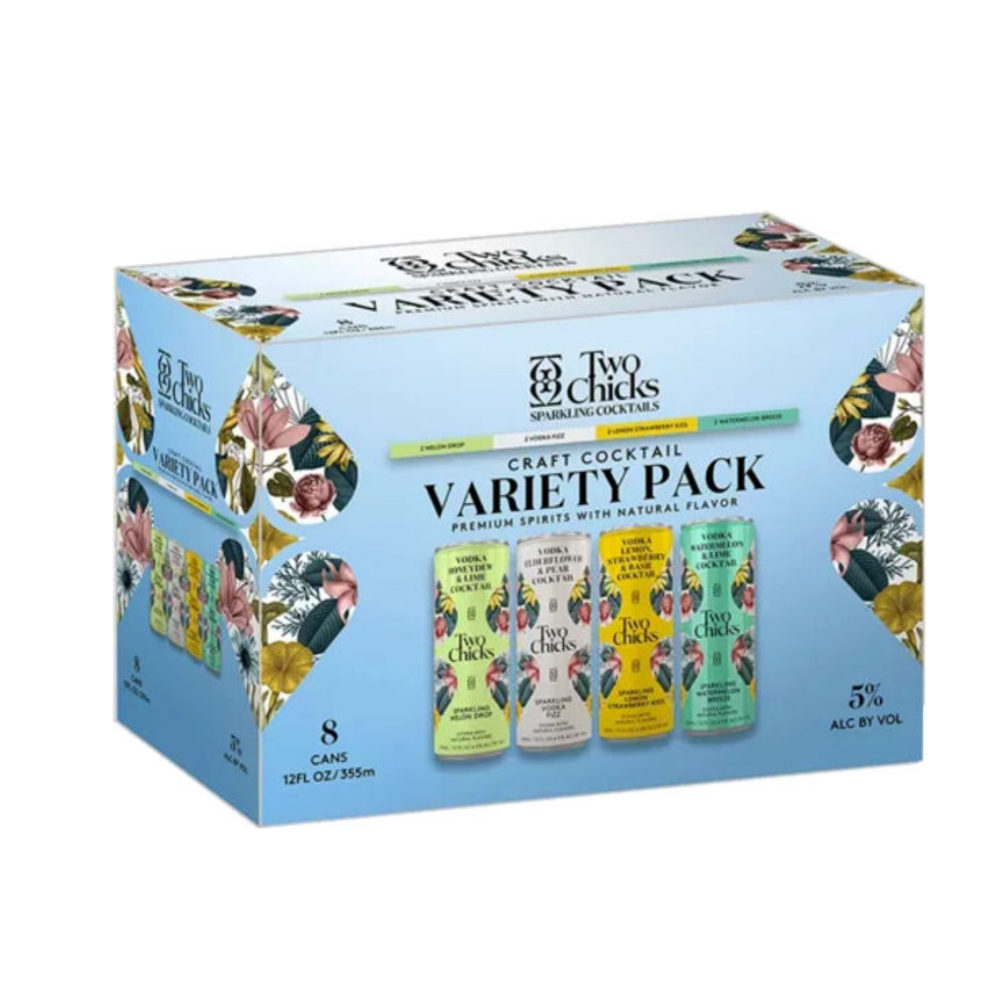 Two Chicks Cocktails Variety Pack 8pk 355ml Cans