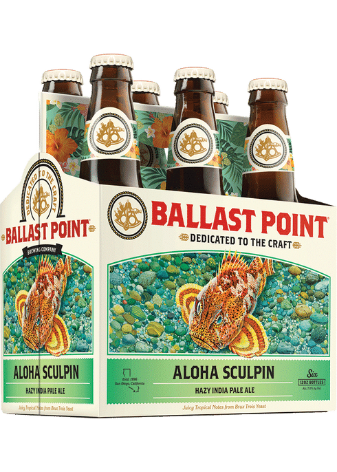 Ballast Point Aloha Sculpin IPA - 6 Bottles