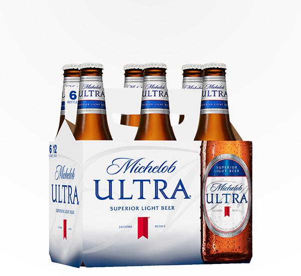 Michelob Ultra American Light Lager  - 6 bottles