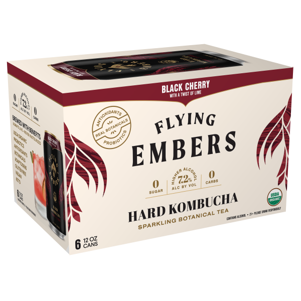 Flying Embers Hard Kombucha Black Cherry