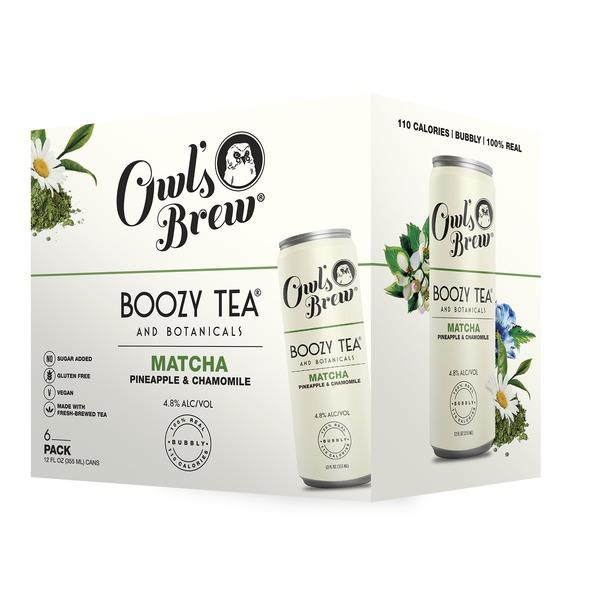 Owl's Brew Boozy Tea Matcha 6pk