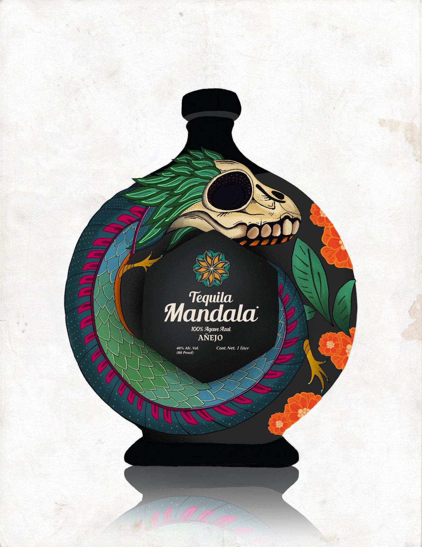 Tequila Mandala dia de muertos 2023 limited edition Anejo